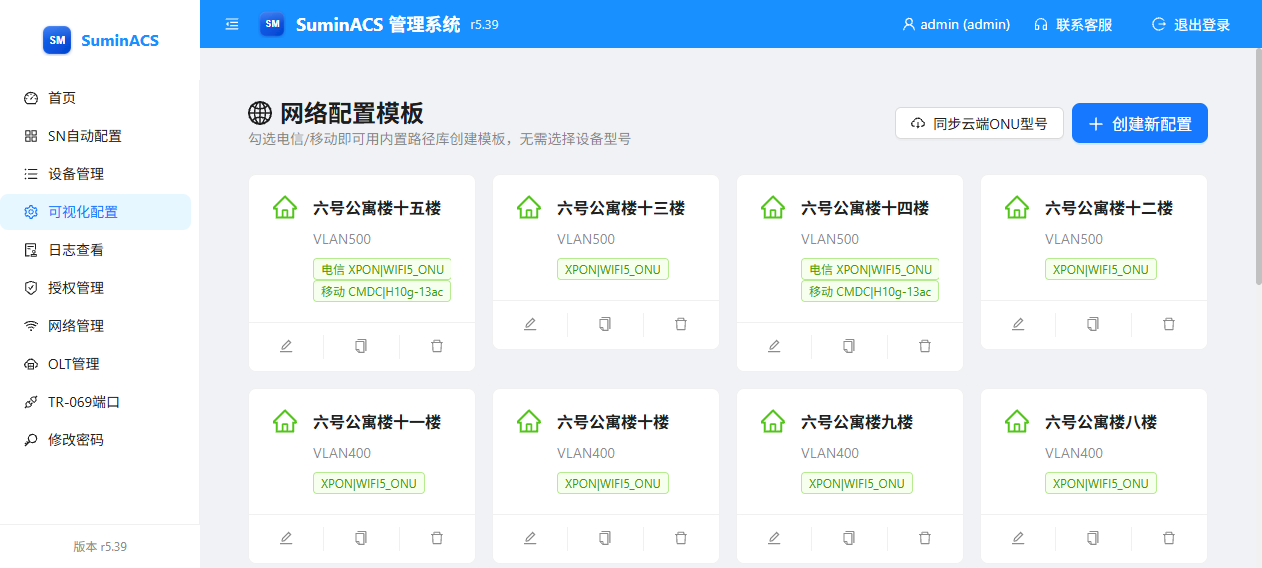 苏闽ACS可视化模板配置:向导式编辑参数路径